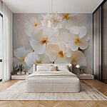 Fototapeta Grupa białych kwiatów