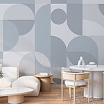 Fototapeta Szaro-biały geometryczny wzór