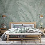 Fototapeta Miękkie, zielone wzory liści zapewniają spokój