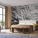 Fototapeta Biały kwiat z wieloma płatkami