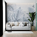 Fototapeta Rysunek liści i kwiatów