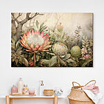 Obraz Malowanie kwiatów i liści