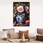 Obraz Malowanie kwiatów w wazonie