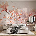 Fototapeta Malowanie kwiatów i liści