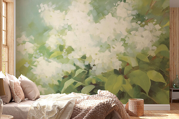 Fototapeta Miękkie kwiaty na delikatnym wietrze