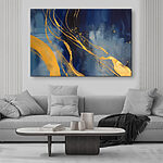 Obraz Niebieski i żółty obraz