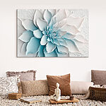 Obraz Biały kwiat wykonany z papieru