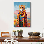 Obraz Gepard w szaliku