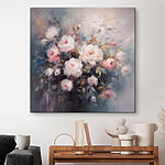 Obraz Malowanie kwiatów w wazonie