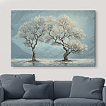 Obraz Dwa drzewa w wodzie