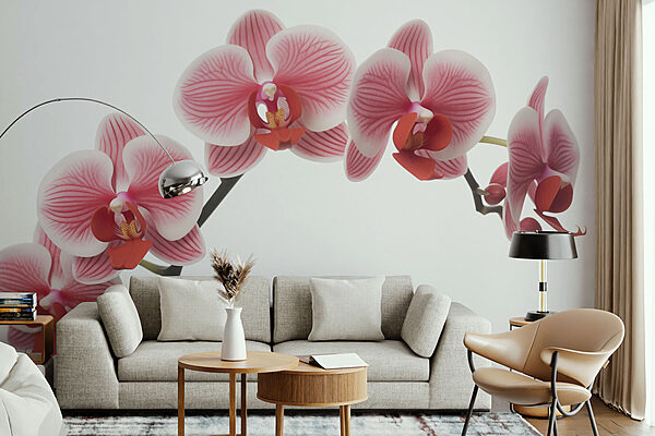 Delikatne orchidee w łagodnych odcieniach Fototapeta Delikatne orchidee w łagodnych odcieniach