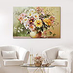 Obraz Malowanie kwiatów w wazonie