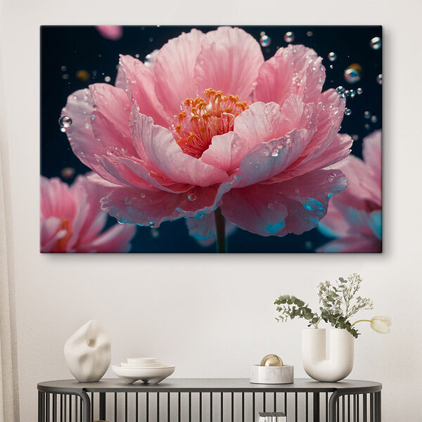 Delikatne płatki w spokojnej wodzie Obraz Delikatne płatki w spokojnej wodzie