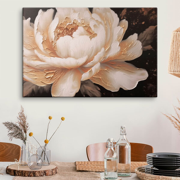 Wydruk na płótnie Piękny kwiat w delikatnych odcieniach