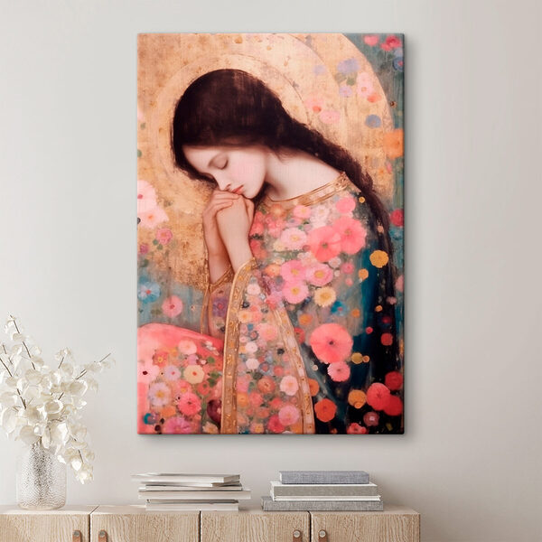 Obraz Obraz Obraz kobiety śpiącej ze złożonymi rękami (SKU: s43237)