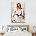 Obraz Kobieta czytająca książkę