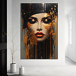 Obraz Tajemnicze piękno z artystycznym zacięciem