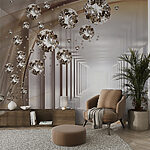 Fototapeta Klejnoty unoszące się w niekończącym się tunelu