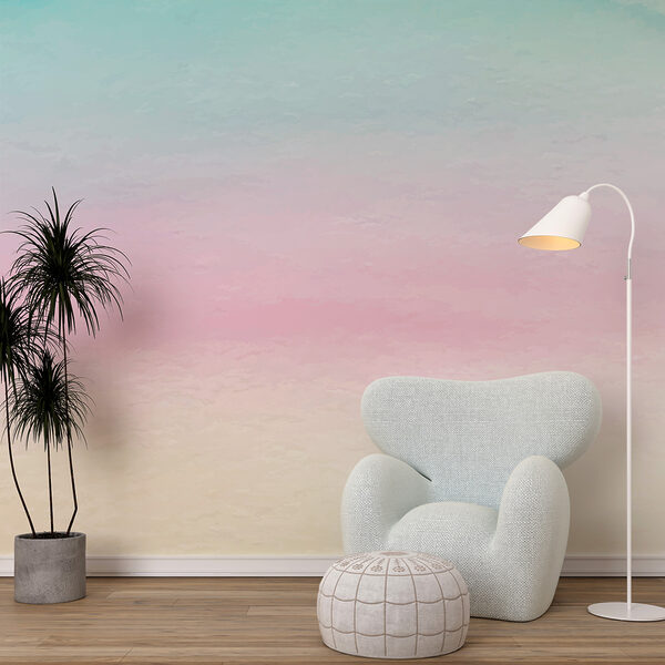 Różowy i biały gradient Fototapeta Różowy i biały gradient