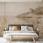 Fototapeta Obraz przedstawiający zamek i jezioro