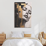 Obraz Malowanie kobiecej twarzy