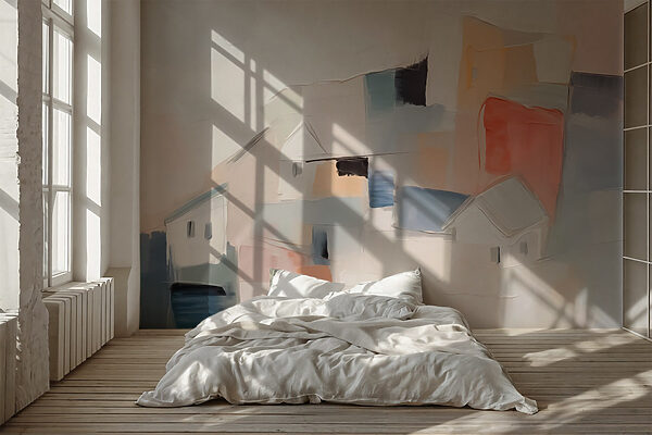 Fototapeta Malowanie domów na różne kolory