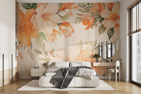 Kwiatowe piękno w pastelowych odcieniach Fototapeta Kwiatowe piękno w pastelowych odcieniach