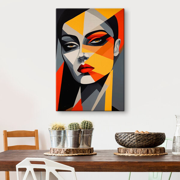 Obraz Obraz Malowanie kobiecej twarzy (SKU: s44111)
