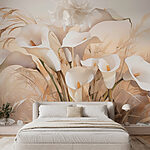 Fototapeta Grupa białych kwiatów