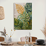 Obraz Malowanie liści na białej powierzchni