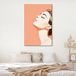 Obraz Elegancki profil na delikatnym tle