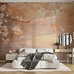 Fototapeta Obraz przedstawiający gałąź drzewa z kwiatami