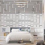 Fototapeta Labirynt z ludźmi chodzącymi po ziemi