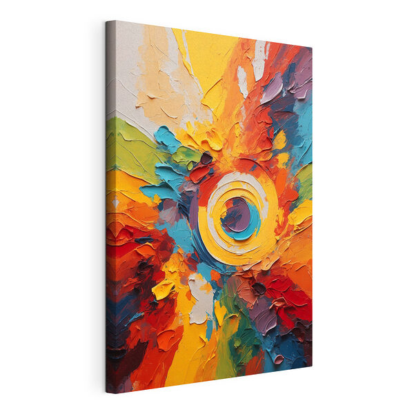Canvas prints Painting of a circle Wydruk na płótnie Canvas prints Painting of a circle