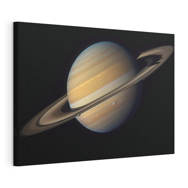 Wydruk na płótnie Planeta z pierścieniami w kosmosie (SKU: s42927) Wydruk na płótnie Wydruk na płótnie Planeta z pierścieniami w kosmosie (SKU: s42927)