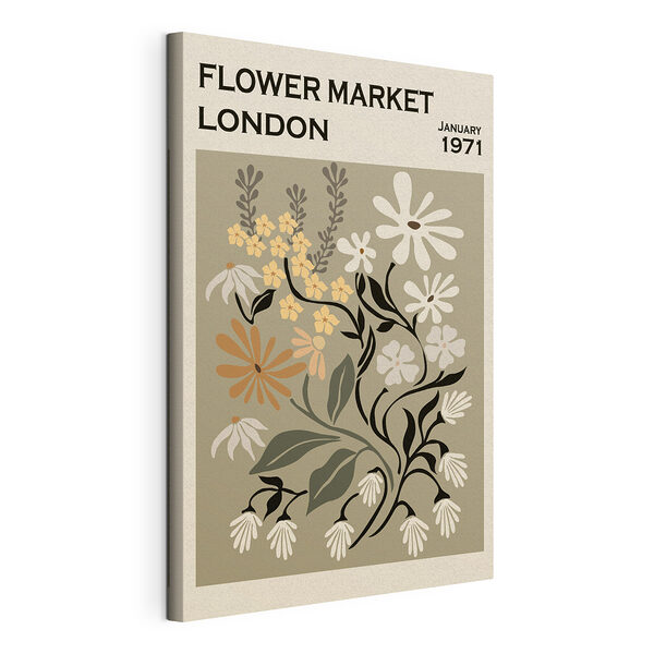 Wydruk na płótnie Plakat Vintage London Flower Market