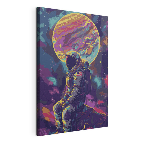 Wydruk na płótnie Astronauta w kosmosie