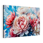 Wydruk na płótnie Żywe kwiaty w delikatnych pastelowych odcieniach