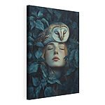 Wydruk na płótnie Canvas prints Woman with an owl on her head