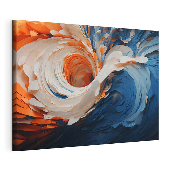 Płynne kształty w żywych odcieniach Wydruk na płótnie Płynne kształty w żywych odcieniach