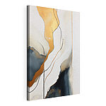 Wydruk na płótnie Linie płynne w delikatnych, ziemistych odcieniach