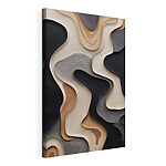 Wydruk na płótnie Płynne kształty w odcieniach ziemi