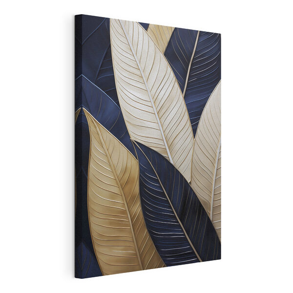 Wydruk na płótnie Wydruk na płótnie Elegancka gra botanicznych kształtów (SKU: s50062)