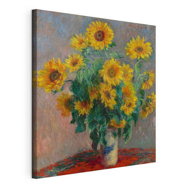 Canvas prints Painting of sunflowers in a vase Wydruk na płótnie Canvas prints Painting of sunflowers in a vase