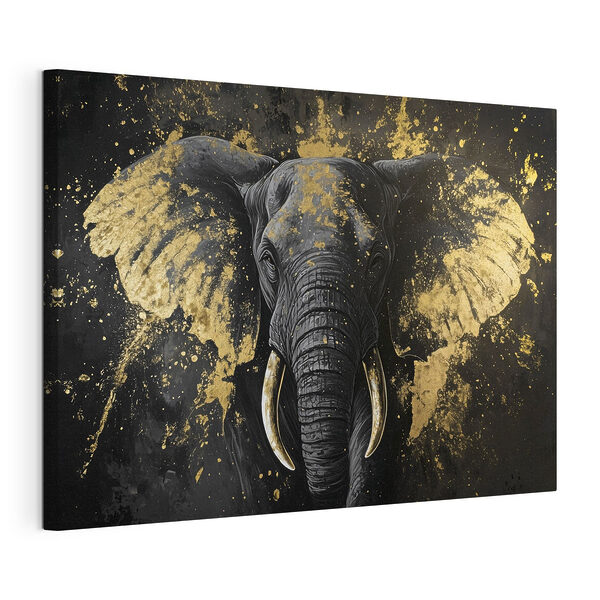 Wydruk na płótnie Canvas prints Majestic elephant with artistic flair