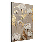 Wydruk na płótnie Malowanie kwiatów i liści