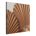 Wydruk na płótnie Wyeksponowane naturalne elementy dekoracyjne w kształcie wachlarza