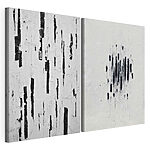 Modułowy wydruk na płótnie Kontrasty abstrakcyjne w sztuce monochromatycznej